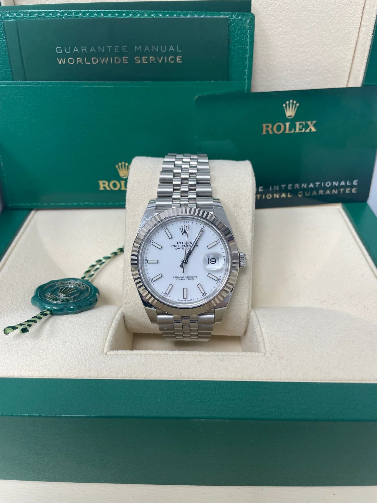 Datejust 41 mm Bianco Jubilee